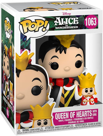 Pop Disney Alice In Wonderland 3.75 Inch Action Figure - Queen Of Hearts with King #1063