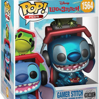Pop Disney Lilo and Stitch 3.75 Inch Action Figure Plus - Gamer Stitch Metallic #1564