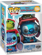 Pop Disney Lilo and Stitch 3.75 Inch Action Figure Plus - Gamer Stitch Metallic #1564