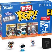Pop Disney Pixar 1 Inch Action Figure Bitty Pop! - Wall-E, EVE, Remy, & Mystery Mini