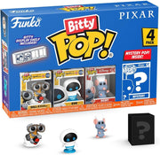 Pop Disney Pixar 1 Inch Action Figure Bitty Pop! - Wall-E, EVE, Remy, & Mystery Mini