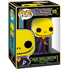 Pop Disney The Nightmare Before Christmas 3.75 Inch Static Figure - Black Light Jack Skellington #15