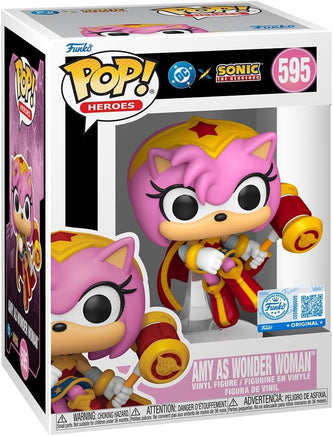 Pop Games Justice League & Sonic 3.75 Inch Action Figure - Amy Rose as Wonder Woman #595