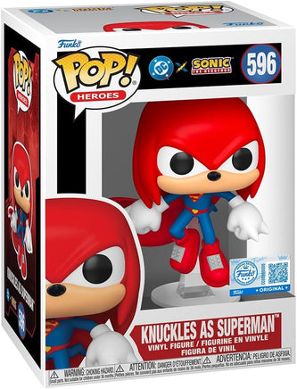 Pop Games Justice League & Sonic 3.75 Inch Action Figure - Knuckles as Superman #596