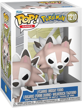 Pop Games Pokemon 3.75 Inch Static Figure - Lycanroc (Midday) #1210