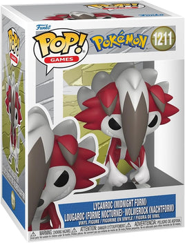 Pop Games Pokemon 3.75 Inch Static Figure - Lycanroc (Midnight) #1211