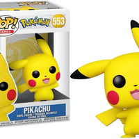 Pop Games Pokemon 3.75 Inch Action Figure - Pikachu Waving (Flocked) #553