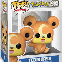 Pop Games Pokemon 3.75 Inch Action Figure - Teddiursa #985