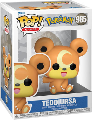 Pop Games Pokemon 3.75 Inch Action Figure - Teddiursa #985