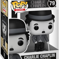 Pop Icons Charlie Chaplin 3.75 Inch Action Figure - Charlie Chaplin #79