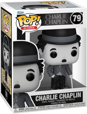 Pop Icons Charlie Chaplin 3.75 Inch Action Figure - Charlie Chaplin #79