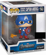 Pop Marvel Avengers 3.75 Inch Action Figure Deluxe Exclusive - Avengers Assemble Captain America #589