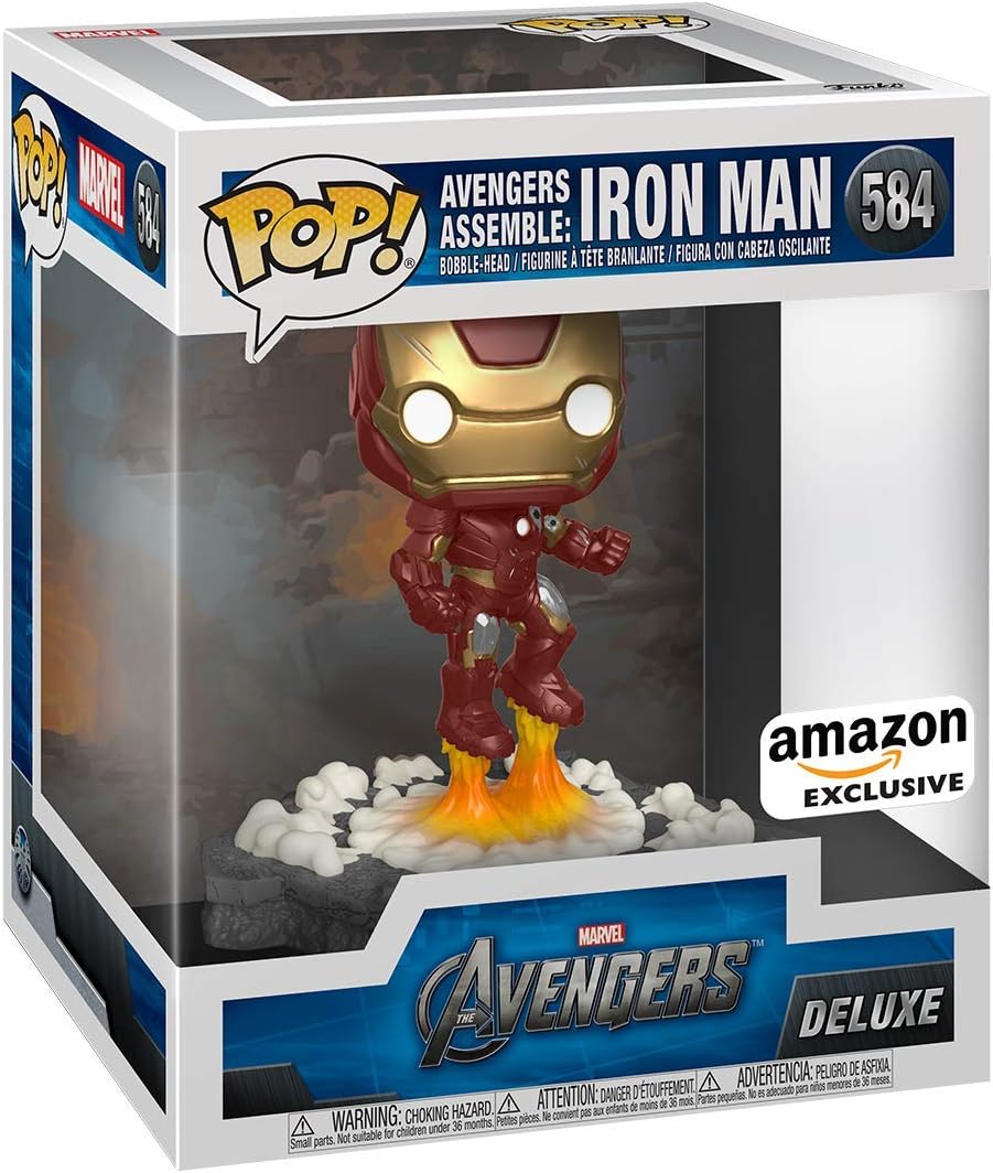 Pop Marvel Avengers 3.75 Inch Action Figure Deluxe Exclusive - Avengers Assemble Iron Man #584