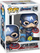 Pop Marvel Avengers Endgame 3.75 Inch Action Figure Exclusive - Captain America with Broken Shield & Mjolnir #1198