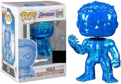 Pop Marvel Avengers Endgame 3.75 Inch Action Figure Exclusive - Hulk Blue Chrome #499