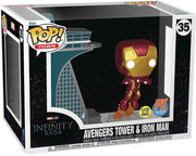 Pop Marvel Avengers 3.75 Inch Action Figure Exclusive - Avengers Tower & Iron Man #35
