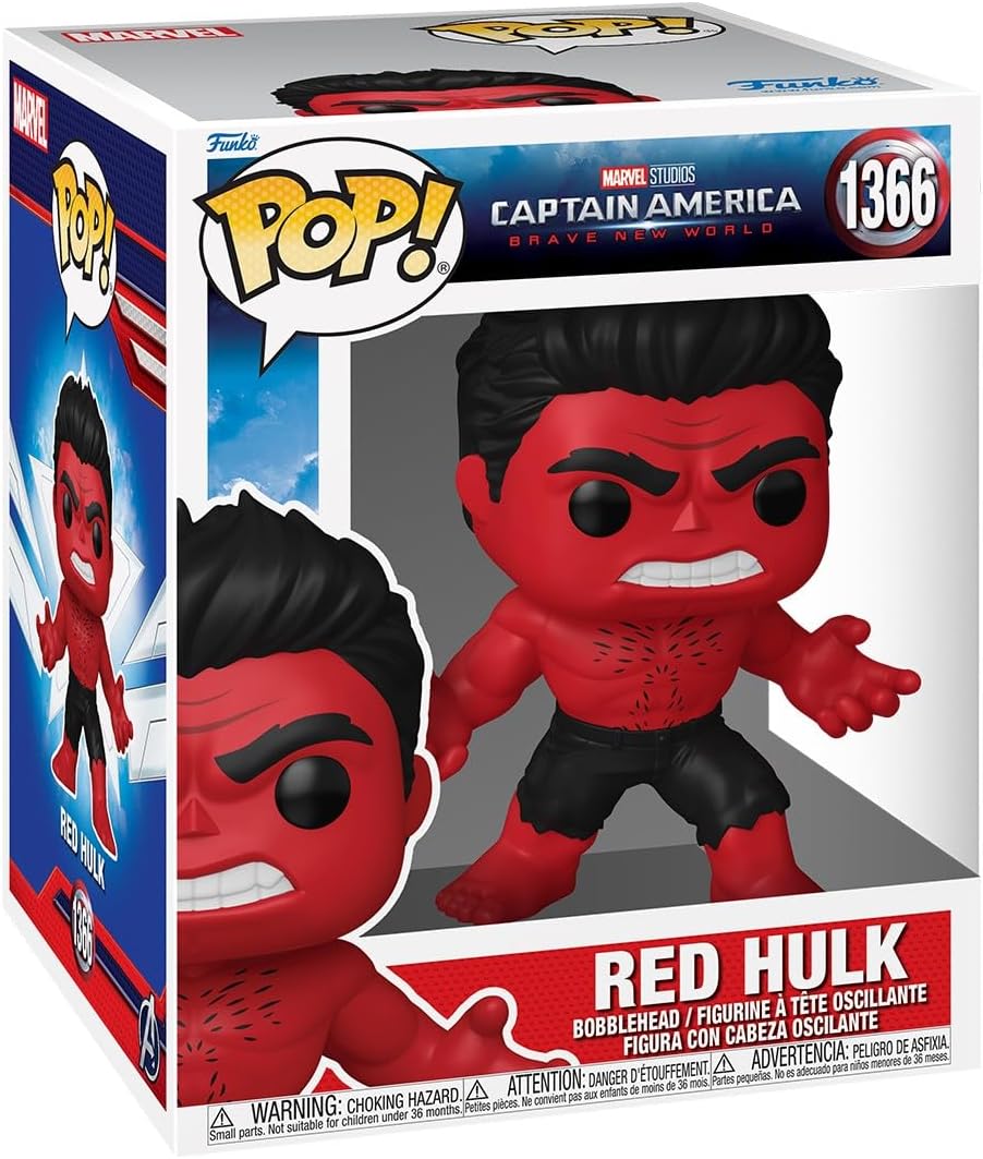 Pop Marvel Brave New World 6 Inch Action Figure Deluxe - Red Hulk #1366