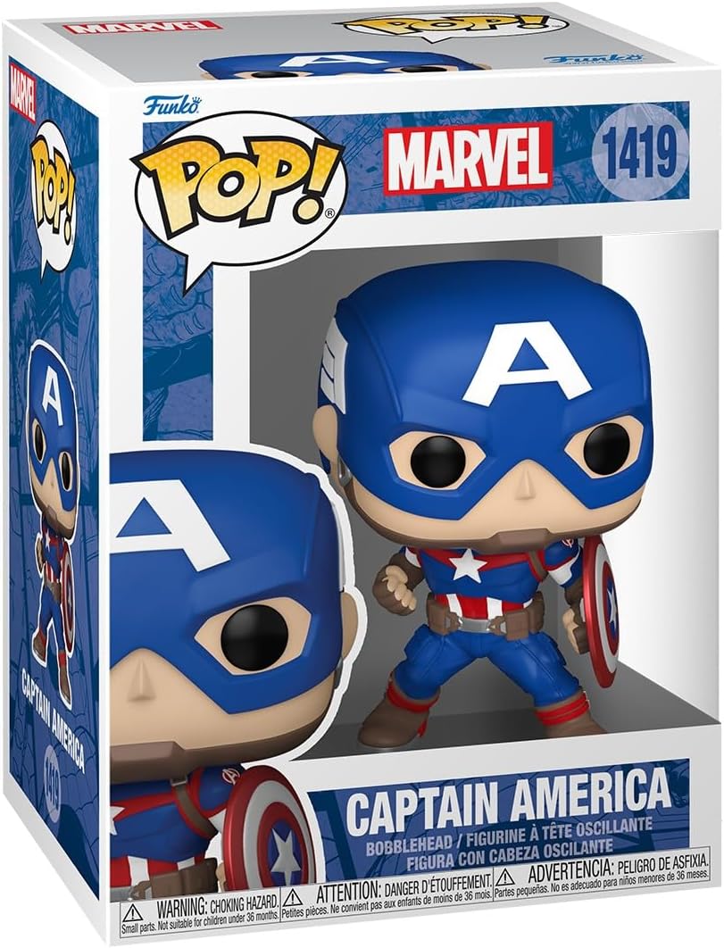 Pop Marvel Captain America 3.75 Inch Action Figure - Captain America #1419