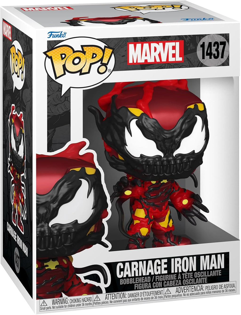 Pop Marvel 3.75 Inch Action Figure - Carnageized Iron Man #1437