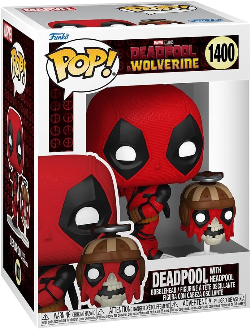 Pop Marvel Deadpool & Wolverine 3.75 Inch Action Figure - Deadpool with Headpool #1400