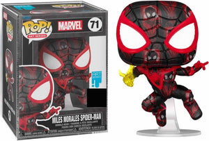 Pop Marvel Spider-Man 3.75 Inch Action Figure Art Series Exclusive - Miles Morales Spider-Man #71