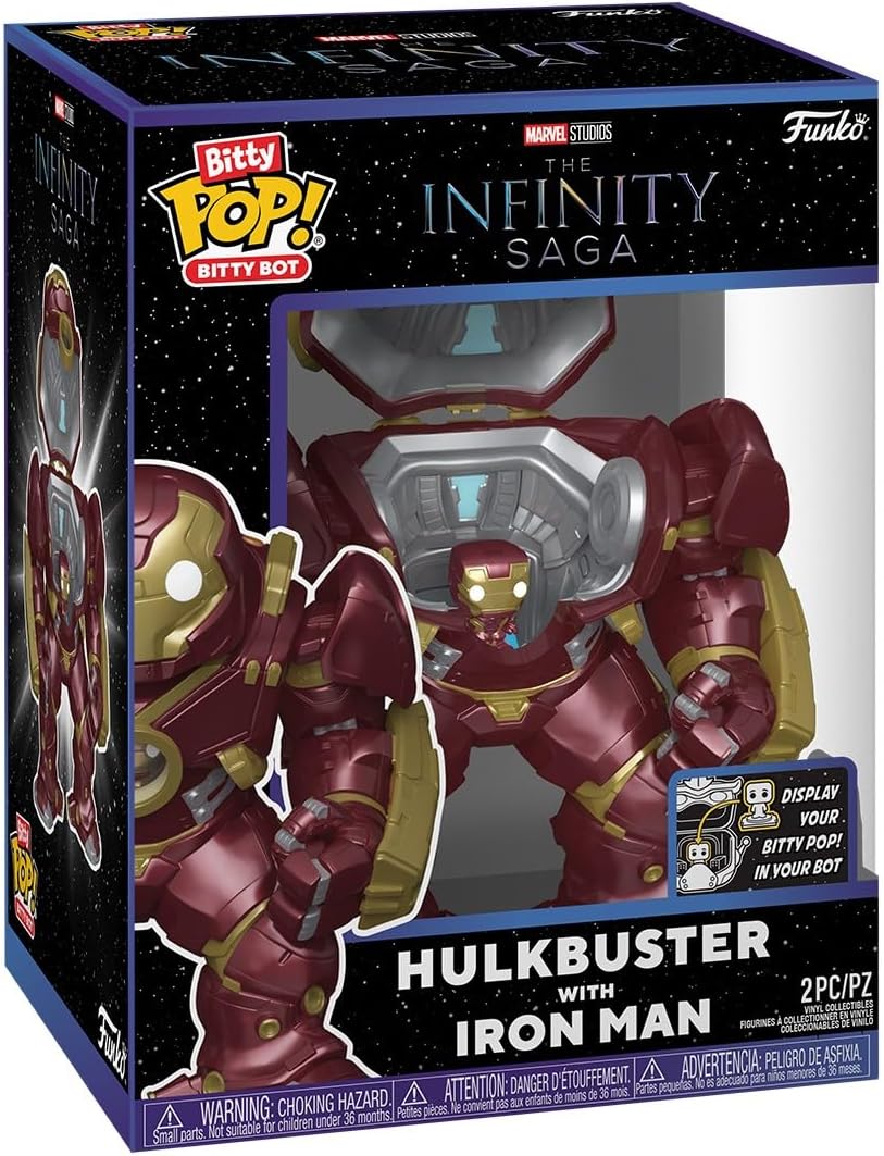 Pop Marvel The Infinity Saga 6 Inch Action Figure Bitty Bot - Hulkbust ...