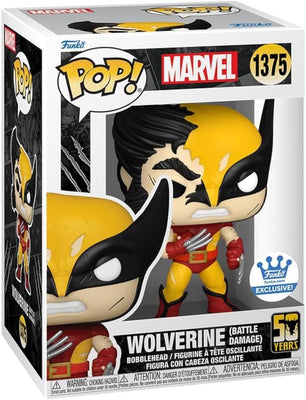 Pop Marvel X-Men 3.75 Inch Action Figure Exclusive - Wolverine Battle Damage #1375