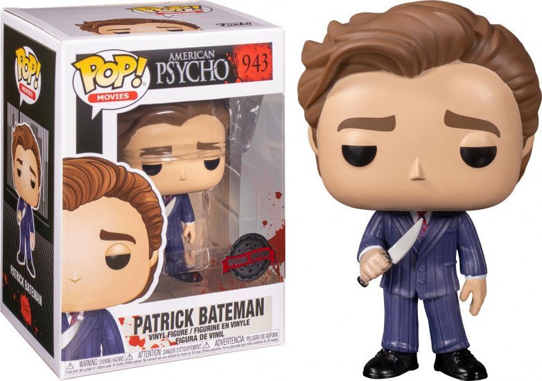 Pop Movies American Psycho 3.75 Inch Action Figure Exclusive - Patrick Bateman in Suit with Knife #943