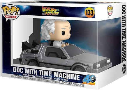 Pop Movies Back to The Future 3.75 Inch Action Figure Rides - Doc with Time Machine #133