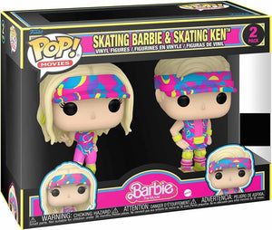Pop Movies Barbie 3.75 Inch Action Figure 2-Pack - Inline Skating Barbie and Ken