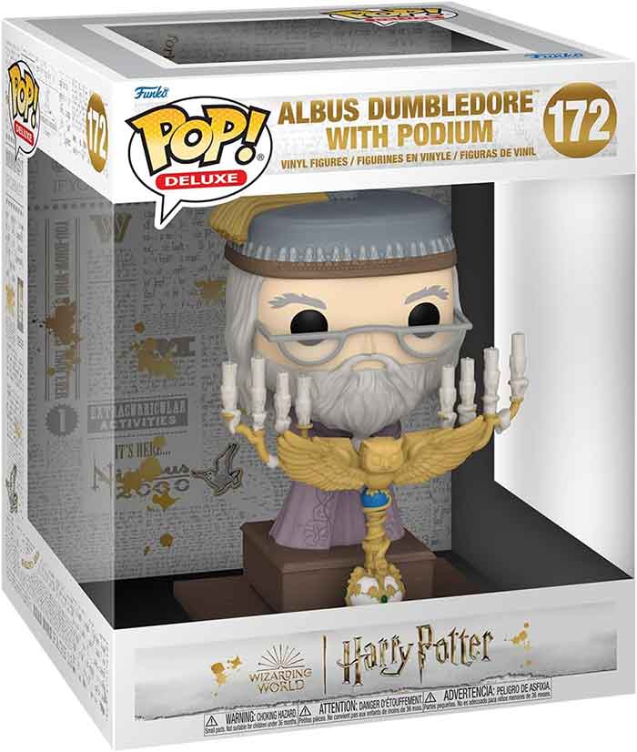 Pop Movies Harry Potter 3.75 Inch Action Figure Deluxe - Albus Dumbledore with Podium #172