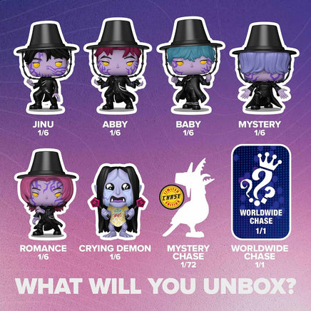 Pop Movies Kpop Demon Hunters 3.75 Inch Action Figure Mystery Box - Kpop Demon Hunters Sealed Mystery Box (6 Mystery Pops)