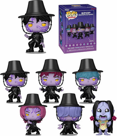 Pop Movies Kpop Demon Hunters 3.75 Inch Action Figure Mystery Box - Kpop Demon Hunters Sealed Mystery Box (6 Mystery Pops)