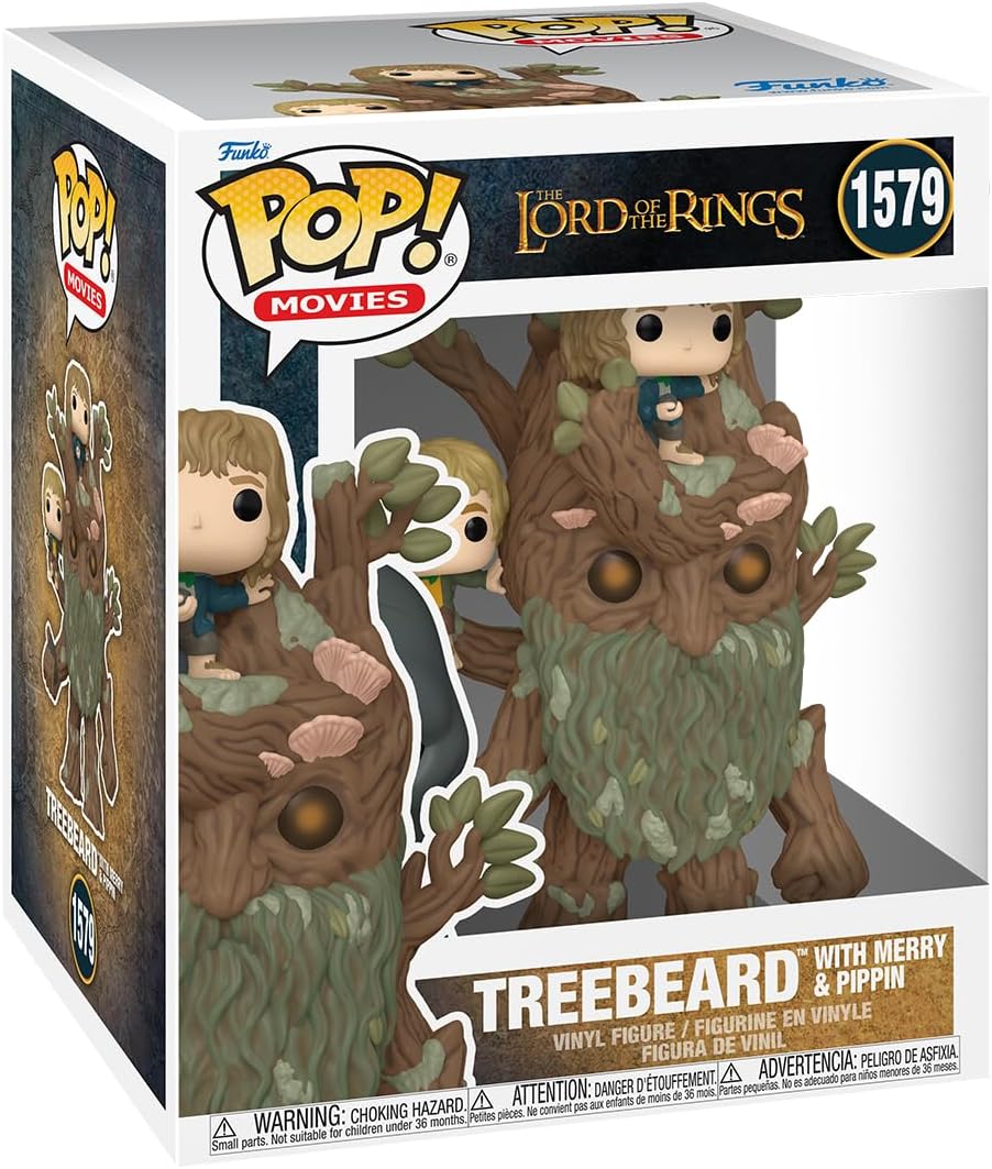 Pop Movies The Lord of The Rings 6 Inch Action Figure Deluxe - Treebeard with Merry & Pippin #1579