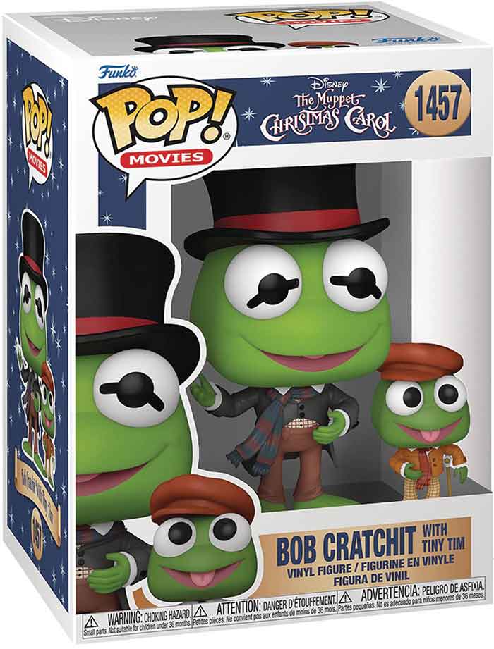 Pop Movies The Muppet Christmas Carol 3.75 Inch Action Figure - Bob Cratchit with Tiny Tim #1457