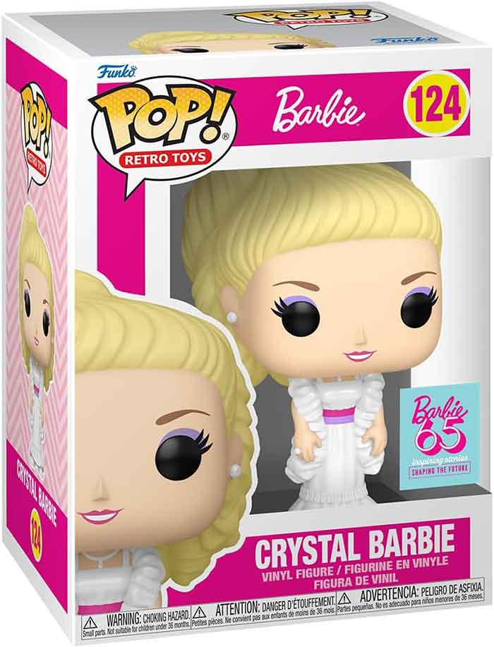 Pop Retro Toys Barbie 3.75 Inch Action Figure - Crystal Barbie Pearl #124