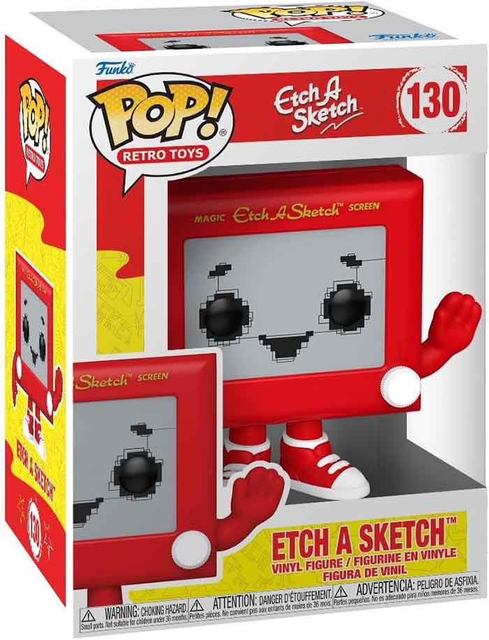 Pop Retro Toys Etch A Sketch 3.75 Inch Action Figure - Etch A Sketch #130