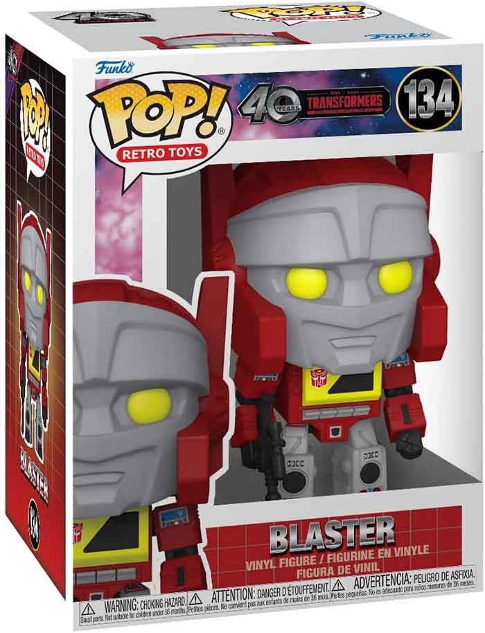 Pop Retro Toys Transformers 3.75 Inch Action Figure - Blaster #134