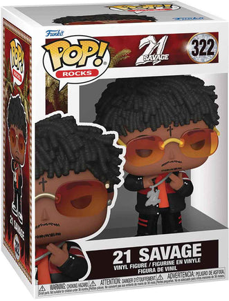 Pop Rocks 21 Savage 3.75 Inch Action Figure - 21 Savage #322| Cmdstore
