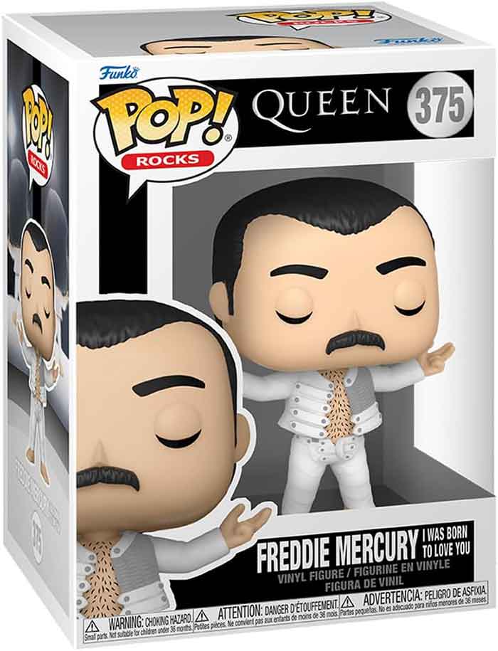 Pop Rocks Queen 3.75 Inch Action Figure - Freddie Mercury I Was Born To Love You
