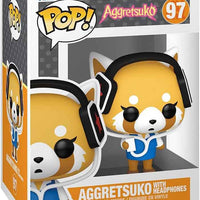 Pop Sanrio Aggretsuko 3.75 Inch Action Figure - Aggretsuko with Headphones #97