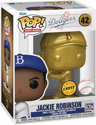 Pop Sports MLB Baseball 3.75 Inch Action Figure - Jackie Robinson Gold #42 Chase