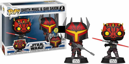 Pop Star Wars 3.75 Inch Action Figure 2-Pack Exclusive - Darth Maul & GAR Saxon