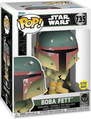 Pop Star Wars 3.75 Inch Action Figure - Boba Fett (Glow in The Dark) #735