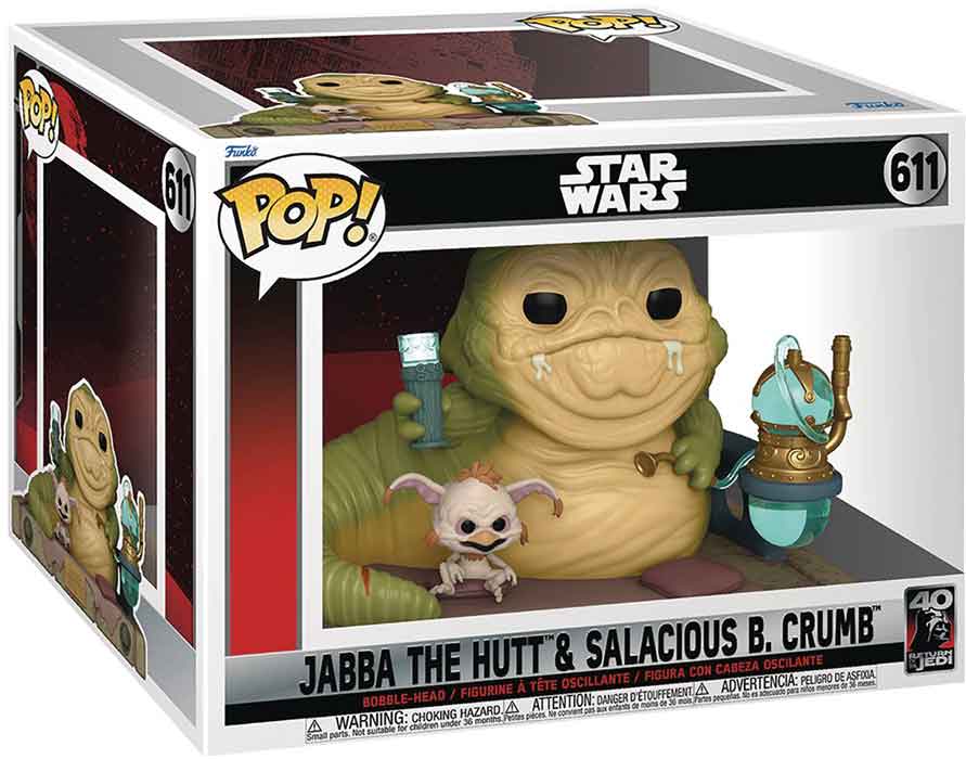 Pop Star Wars 6 Inch Action Figure Deluxe - Jabba The Hutt & Salacious B Crumb #611