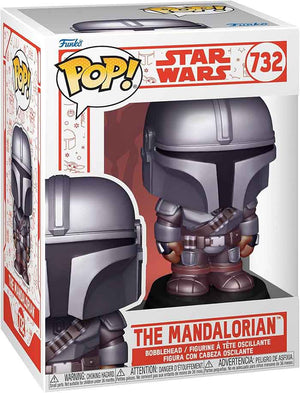 Pop Star Wars 3.75 Inch Action Figure - Holiday Mandalorian #732