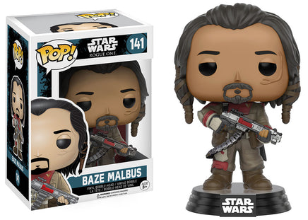 Pop Star Wars 3.75 Inch Action Figure Rogue One - Baze Malbus #141
