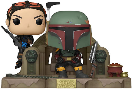 Pop Star Wars The Book Of Boba Fett 3.75 Inch Static Figure Deluxe - Boba Fett & Fennec On Throne #486