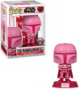 Pop Star Wars The Mandalorian 3.75 Inch Action Figure Exclusive - Valentine The Mandalorian with Grogu #498