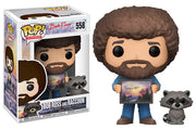 Pop Television 3.75 Inch Action Figure Bob Ross - Bob Ross With Raccoon #558